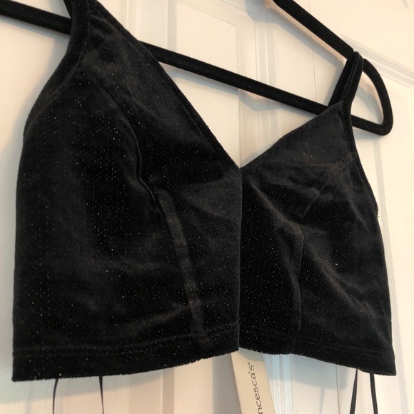 NWT Francesca’s Glitter Bralette - Picture 4 of 10